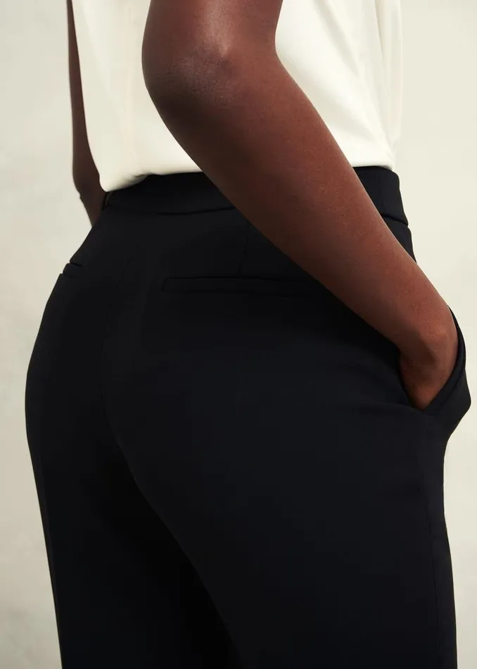 Women HOBBS Trousers Maya Straight Trousers Black