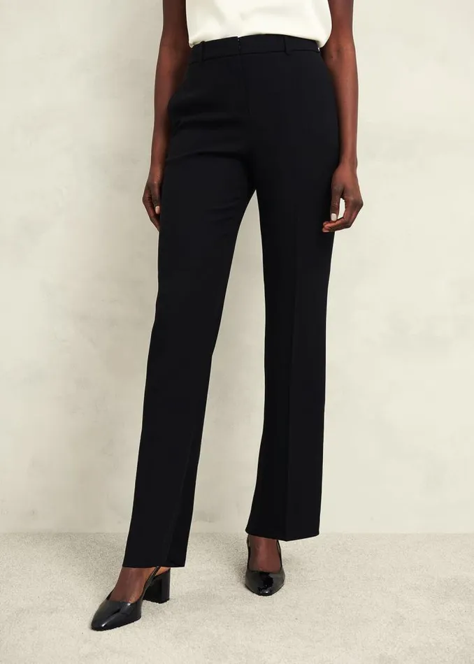 Women HOBBS Trousers Maya Straight Trousers Black