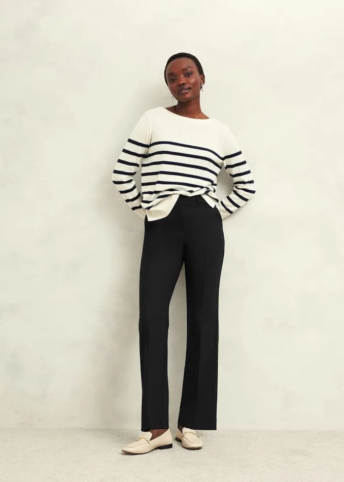 Women HOBBS Trousers Petite Gerrie Trousers Black