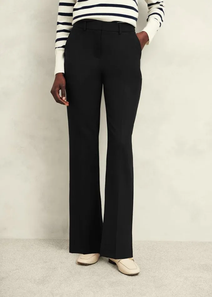 Women HOBBS Trousers Petite Gerrie Trousers Black