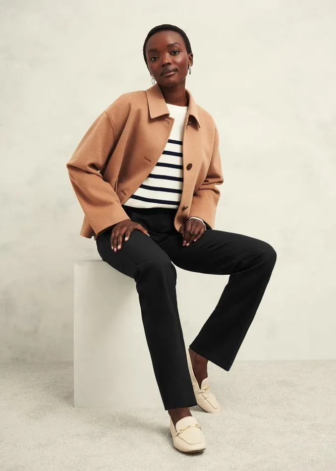 Women HOBBS Trousers Petite Gerrie Trousers Black