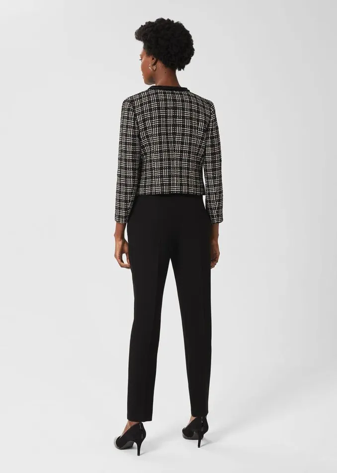 Women HOBBS Trousers Petite Mel Tapered Trousers Black