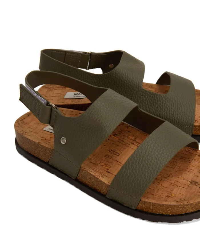 Women Idly Vegan Sandals Khaki Matt and Nat Sandals