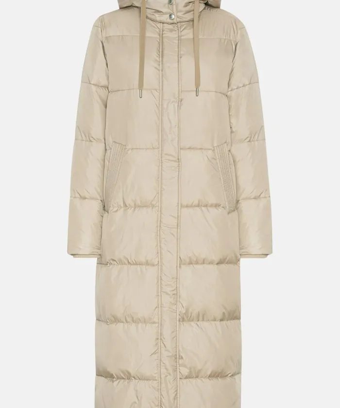 Women Ilse Jacobsen Padded Long Coat 8211 Cobblestone Women Ilse Jacobsen Padded Long Coat 8211 Cobblestone