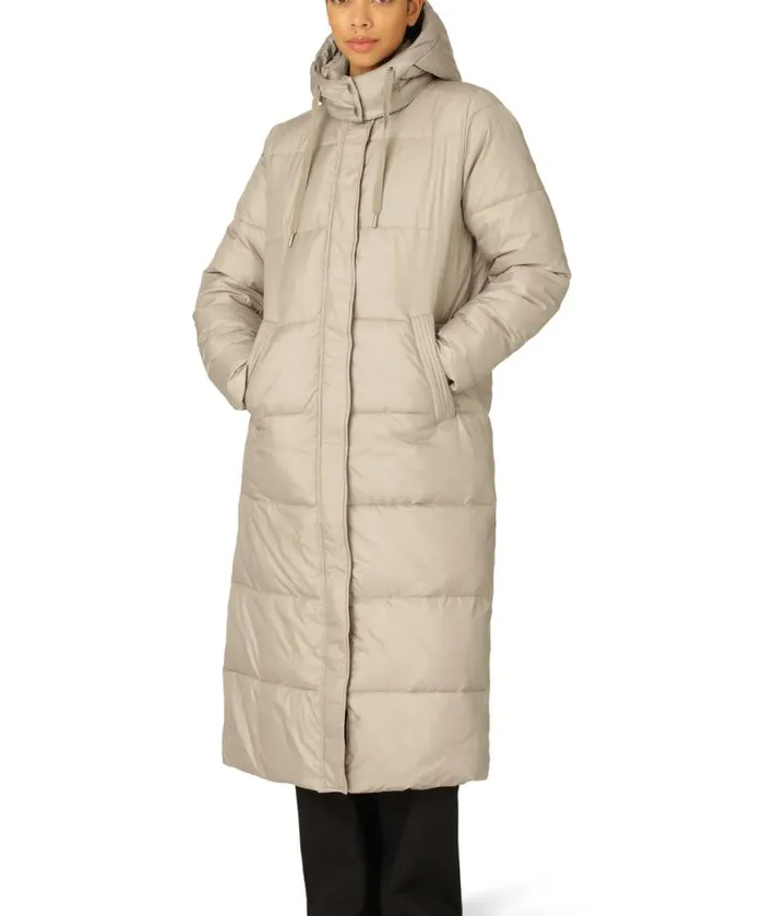 Women Ilse Jacobsen Padded Long Coat 8211 Cobblestone Women Ilse Jacobsen Padded Long Coat 8211 Cobblestone