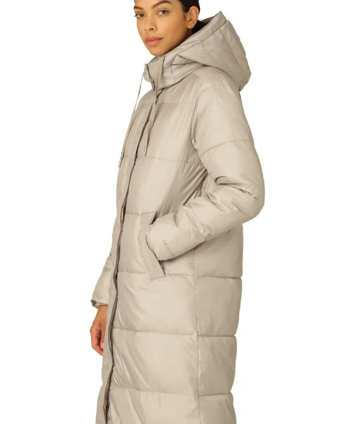 Women Ilse Jacobsen Padded Long Coat 8211 Cobblestone Women Ilse Jacobsen Padded Long Coat 8211 Cobblestone