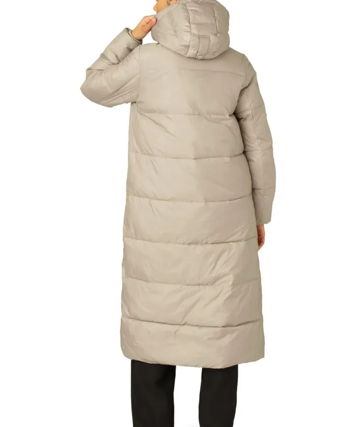 Women Ilse Jacobsen Padded Long Coat 8211 Cobblestone Women Ilse Jacobsen Padded Long Coat 8211 Cobblestone
