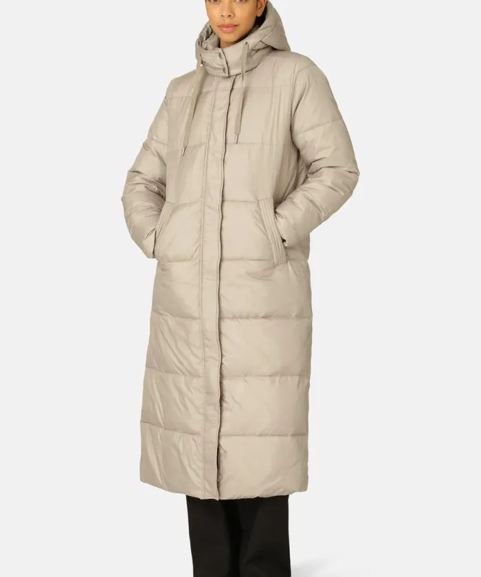 Women Ilse Jacobsen Padded Long Coat 8211 Cobblestone Women Ilse Jacobsen Padded Long Coat 8211 Cobblestone