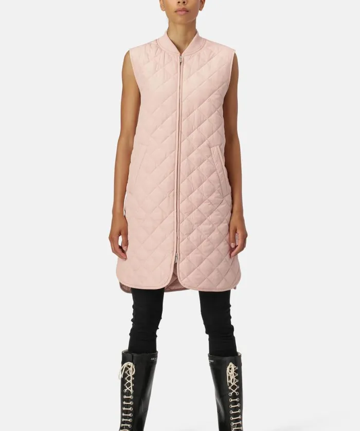 Women Ilse Jacobsen Quilt Vest 8211 Pale Pink
