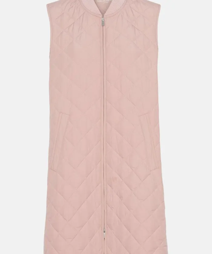 Women Ilse Jacobsen Quilt Vest 8211 Pale Pink Women Ilse Jacobsen Quilt Vest 8211 Pale Pink
