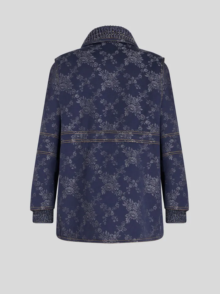 Women Jacquard Denim Jacket Etro Denim