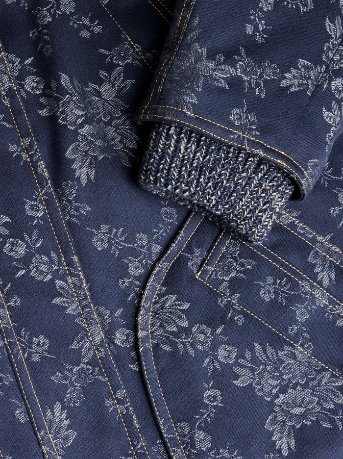 Women Jacquard Denim Jacket Etro Denim