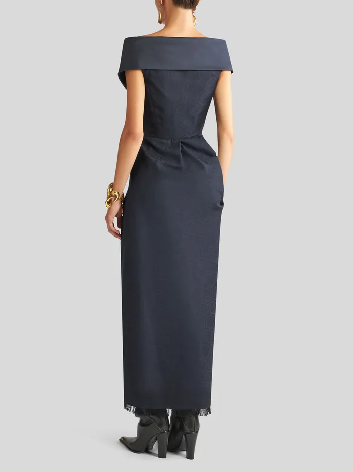 Women Jacquard Fabric Cocktail Dress Etro Dresses