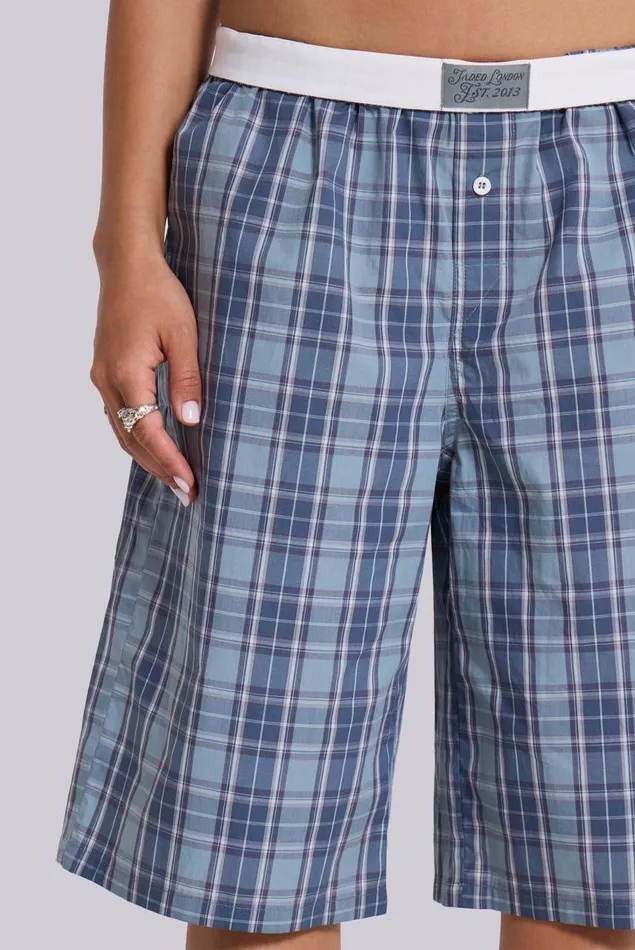 Women Jano Check Boxer Jorts Jaded London Shorts and Jorts