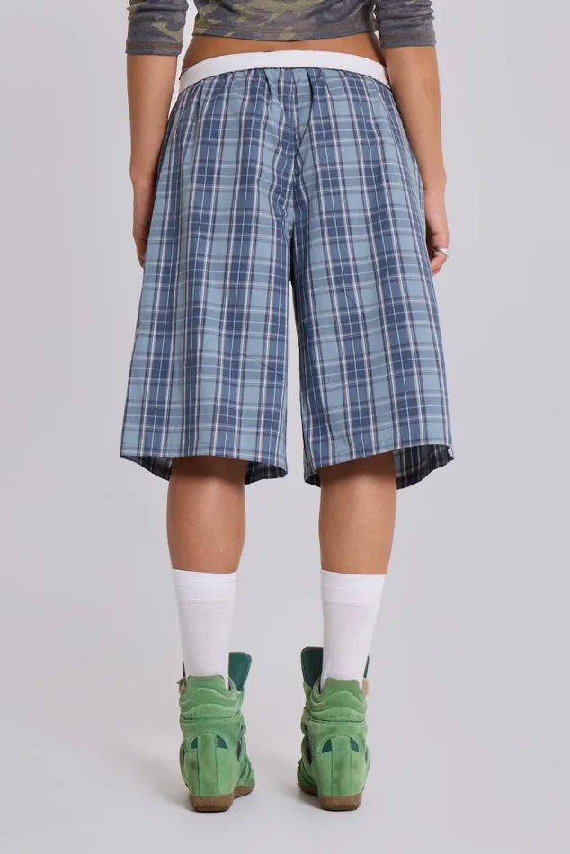 Women Jano Check Boxer Jorts Jaded London Shorts and Jorts