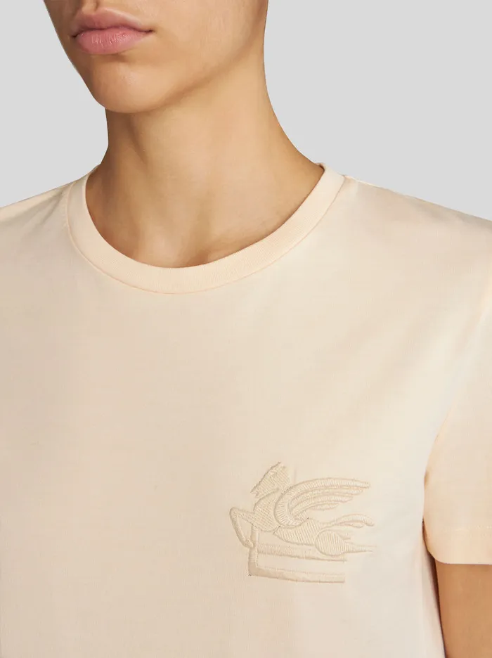 Women Jersey TShirt With Pegaso Etro Sweatshirts And TShirts