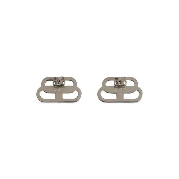 Women Jewellery Balenciaga Bb S Stud Earrings In Crystalsilver