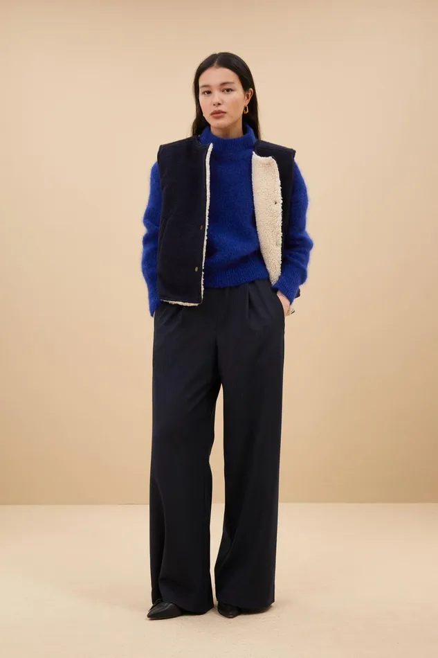 Women Joelle Woolen Jacket Midnight Bybar Jackets