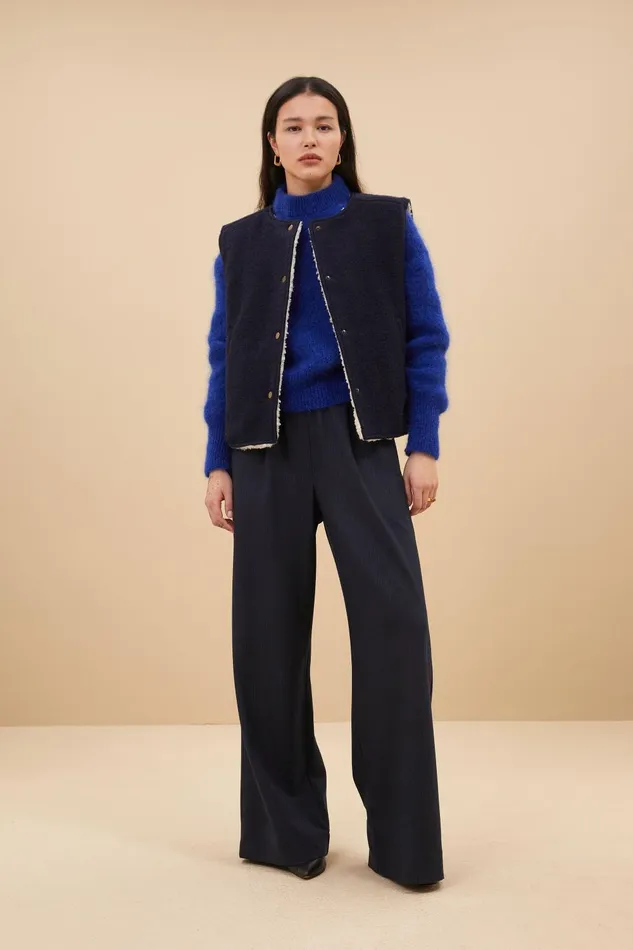Women Joelle Woolen Jacket Midnight Bybar Jackets