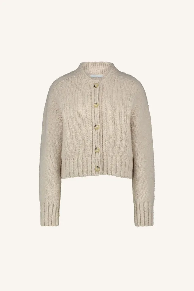 Women Jonas Bomber Cardigan Chalk Bybar Cardigans
