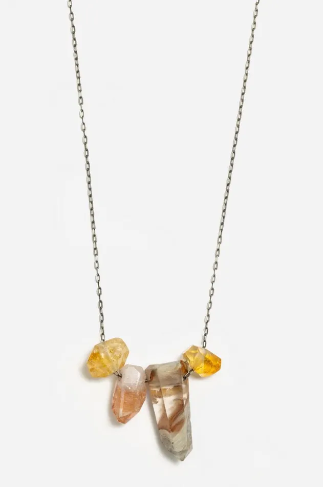 Women Joseph Brooks Quartz And Citrine Necklace Multi Johnny Was Jewelry