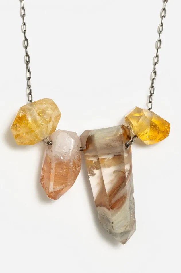 Women Joseph Brooks Quartz And Citrine Necklace Multi Johnny Was Jewelry Women Joseph Brooks Quartz And Citrine Necklace Multi Johnny Was Jewelry