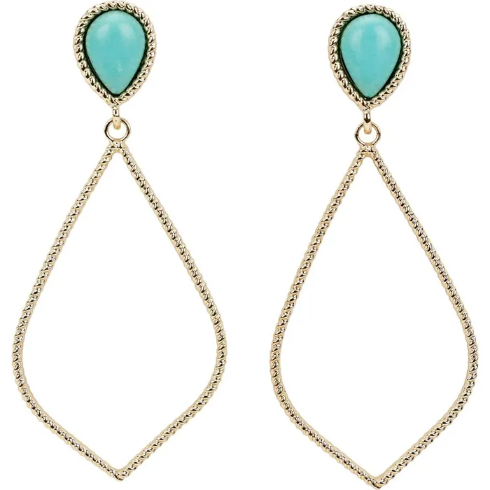 WOMEN Justin Rope Motif Earrings Gold Justin Boots Jewelry