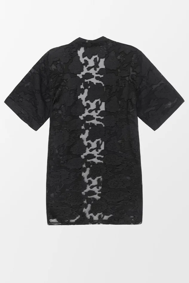 Women Kaftans Cupshe Sylvie Black Open Front Cover Up Black