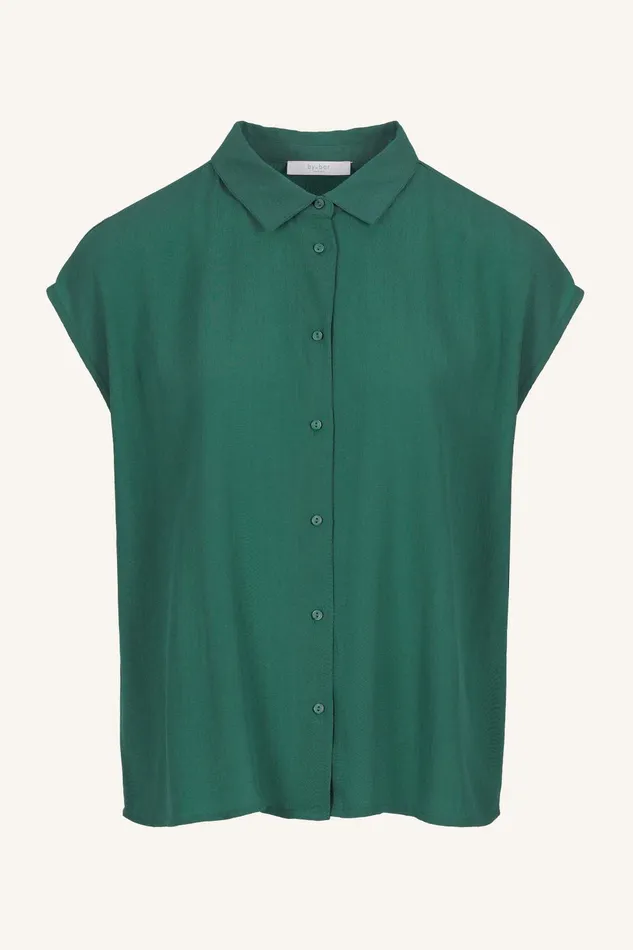 Women Kiek Viscose Top Deep Green Bybar Blouses Women Kiek Viscose Top Deep Green Bybar Blouses