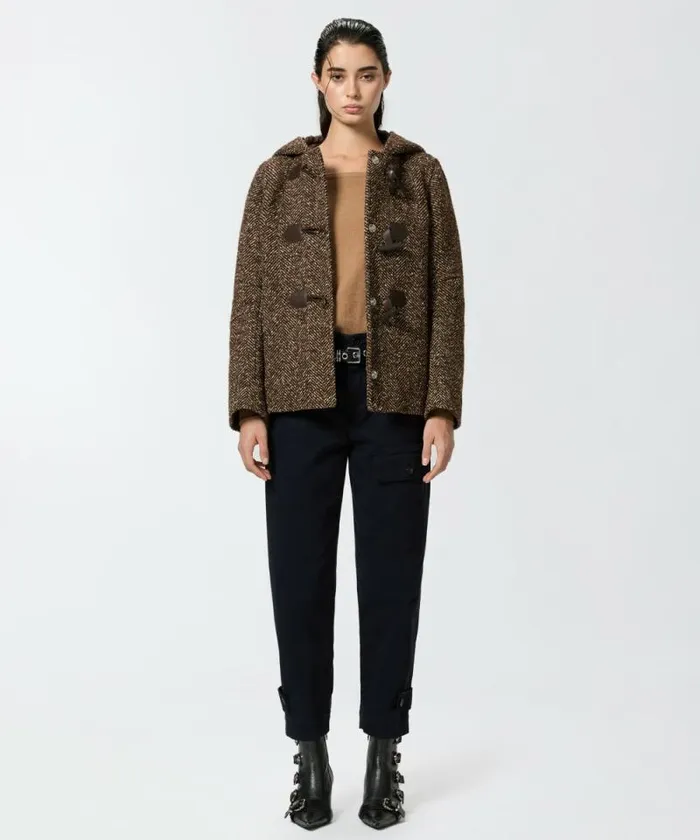Women Knitwear Pinko Cashmereblend Sweater With Embroidered Logo Mocha Camel Women Knitwear Pinko Cashmereblend Sweater With Embroidered Logo Mocha Camel