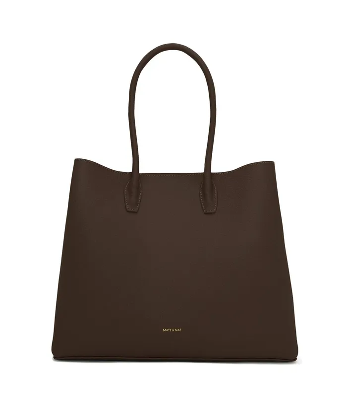 Women Krista Vegan Satchel 8211 Purity Chocolate Matt and Nat Satchels