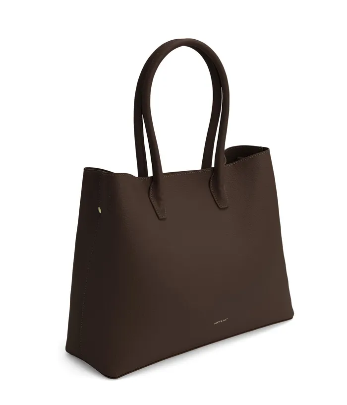 Women Krista Vegan Satchel 8211 Purity Chocolate Matt and Nat Satchels