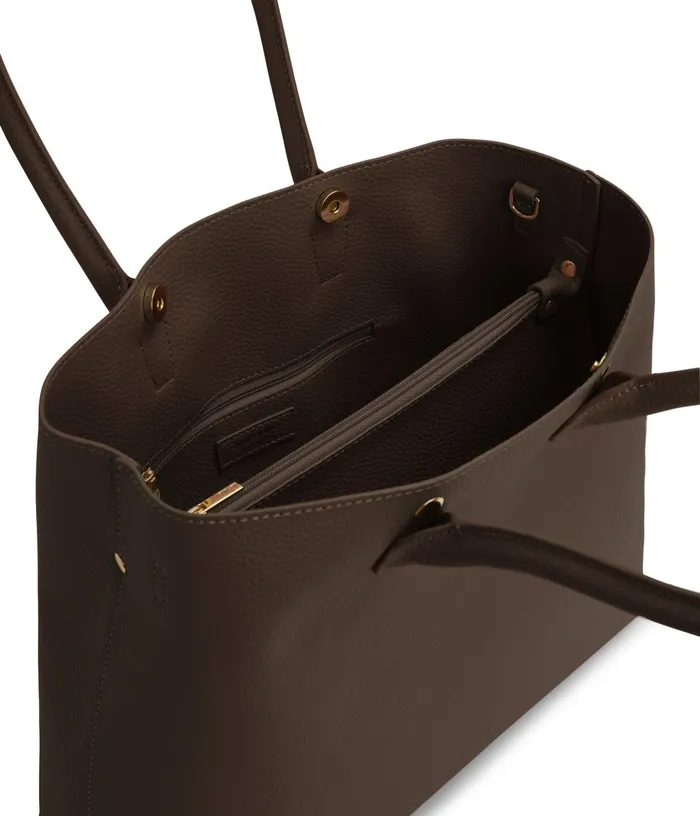 Women Krista Vegan Satchel 8211 Purity Chocolate Matt and Nat Satchels
