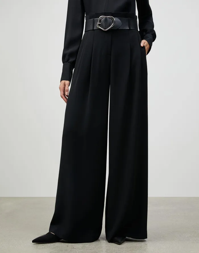 Women Lafayette 148 New York Pants and Shorts Finesse Crepe Tillary WideLeg Pant Black Women Lafayette 148 New York Pants and Shorts Finesse Crepe Tillary WideLeg Pant Black
