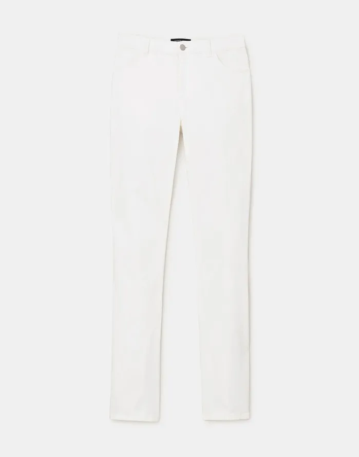 Women Lafayette 148 New York Pants and Shorts PlusSize YarnDyed Denim Thompson Jean White