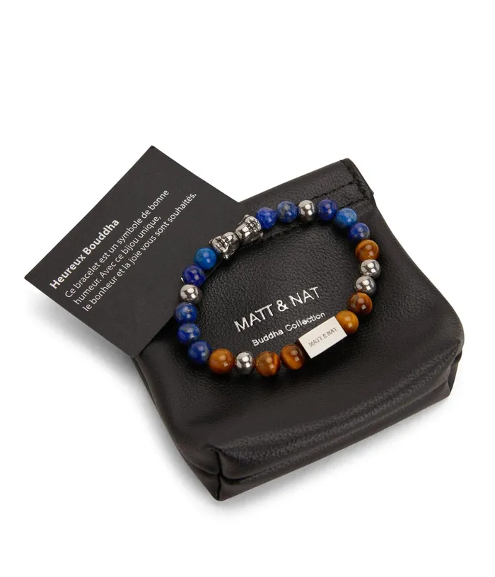 Women Laughing 8211 Stone Bead Bracelet Black Matt and Nat Bracelets