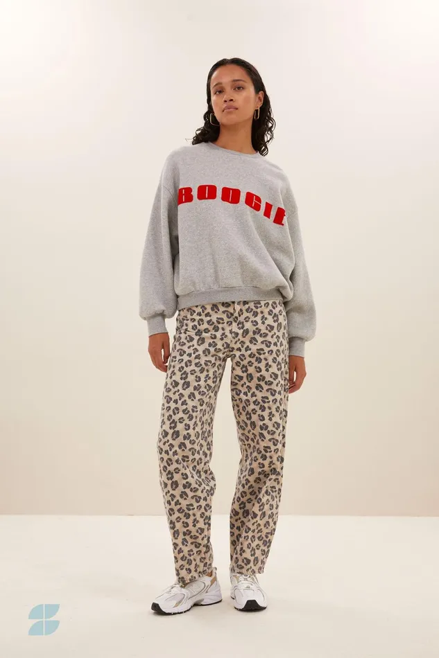 Women Lew Cheetah Pants Cheetah Print Bybar Trousers