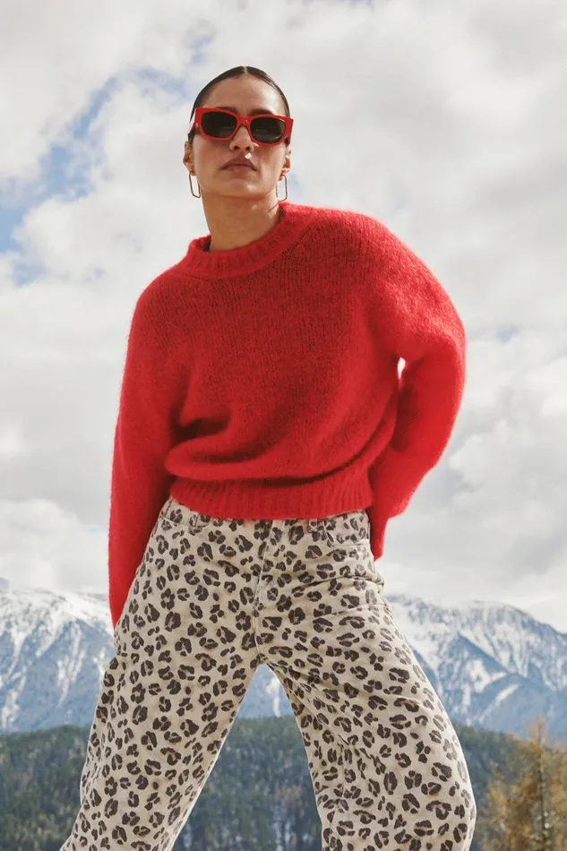 Women Lew Cheetah Pants Cheetah Print Bybar Trousers Women Lew Cheetah Pants Cheetah Print Bybar Trousers