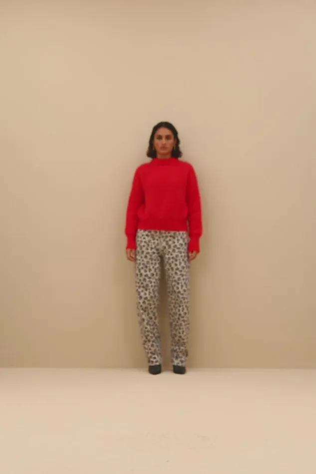 Women Lew Cheetah Pants Cheetah Print Bybar Trousers Women Lew Cheetah Pants Cheetah Print Bybar Trousers