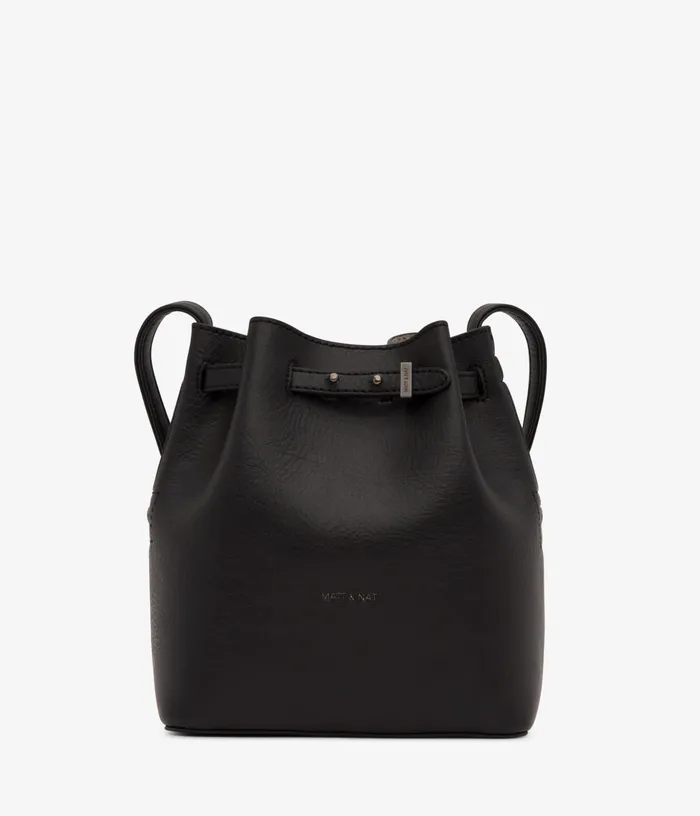 Women Lexi Mini Vegan Bucket Bag 8211 Dwell Blkblk Matt and Nat Bucket Bags