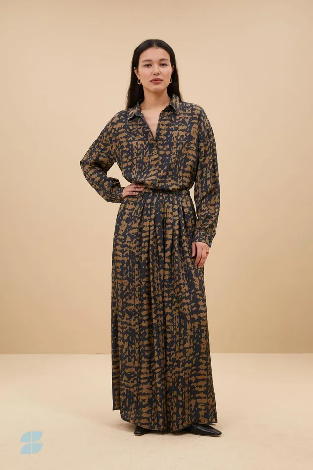 Women Lien Painting Skirt Painting Print Bybar Skirts