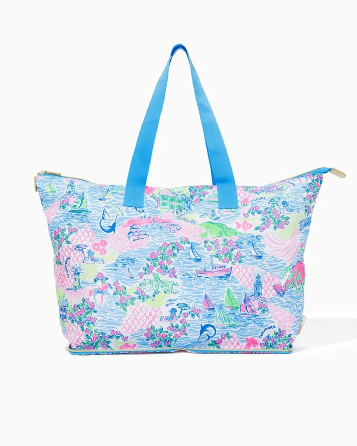 Women Lilly Pulitzer Bags Getaway Packable Tote Multi Lilly Loves Marthas Vineyard Women Lilly Pulitzer Bags Getaway Packable Tote Multi Lilly Loves Marthas Vineyard