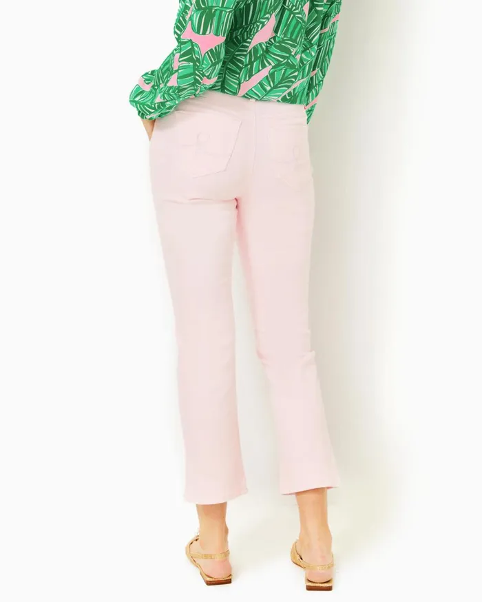 Women Lilly Pulitzer Bottoms 27034 Annet High Rise Crop Flare Pant Resort White Women Lilly Pulitzer Bottoms 27034 Annet High Rise Crop Flare Pant Resort White