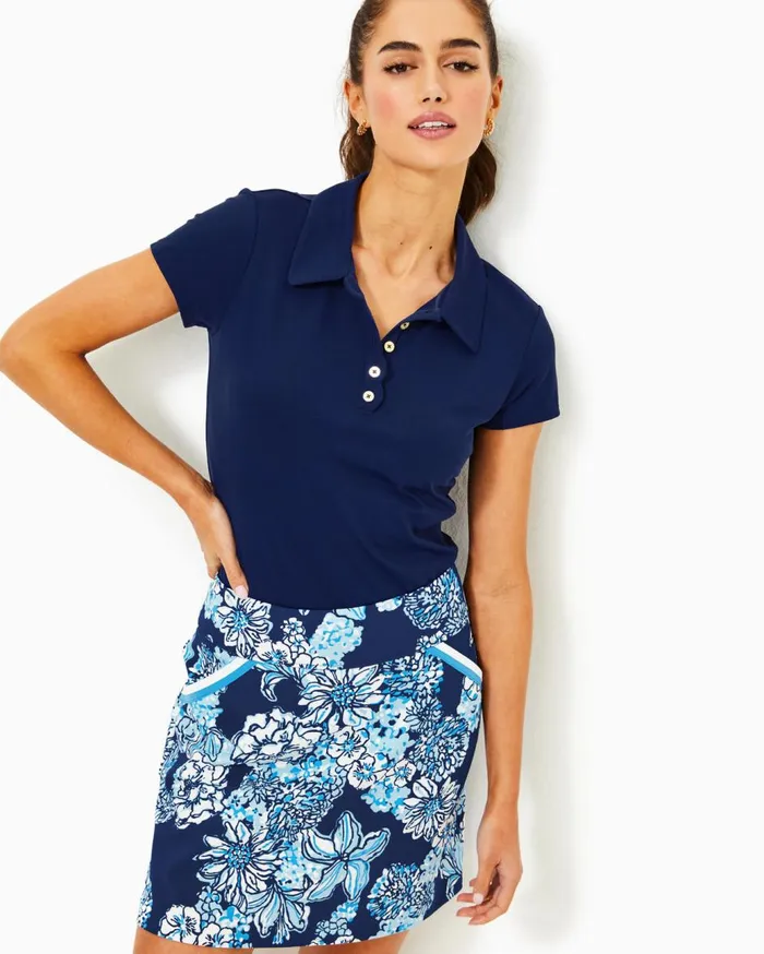 Women Lilly Pulitzer Bottoms UPF 50 Luxletic Monica Skort Low Tide Navy Bouquet All Day Golf Women Lilly Pulitzer Bottoms UPF 50 Luxletic Monica Skort Low Tide Navy Bouquet All Day Golf