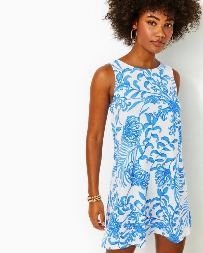 Women Lilly Pulitzer Dresses Eliza Cotton Dress Resort White Glisten In The Sun Women Lilly Pulitzer Dresses Eliza Cotton Dress Resort White Glisten In The Sun