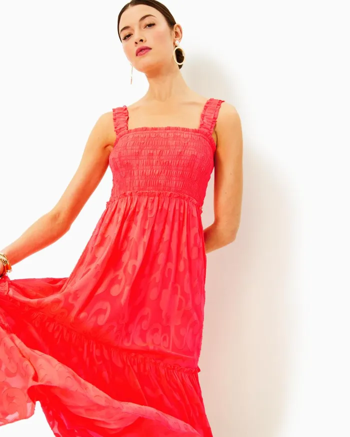 Women Lilly Pulitzer Dresses Etta Maxi Dress Mizner Red Seaside Harbour Women Lilly Pulitzer Dresses Etta Maxi Dress Mizner Red Seaside Harbour