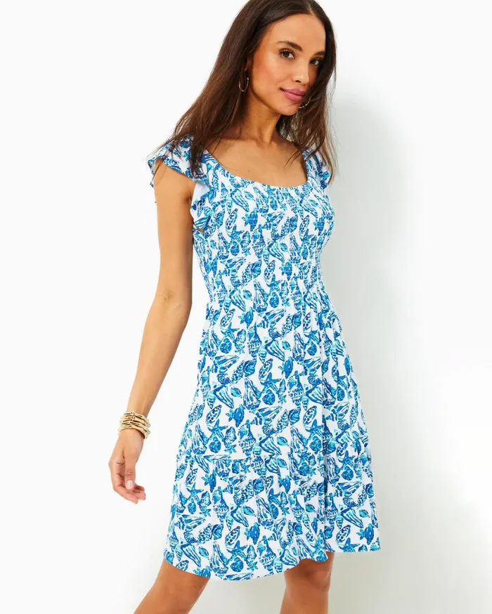 Women Lilly Pulitzer Dresses Faye Lace Ruffle Dress Roxie Pink Scalloped Shell Lace Women Lilly Pulitzer Dresses Faye Lace Ruffle Dress Roxie Pink Scalloped Shell Lace
