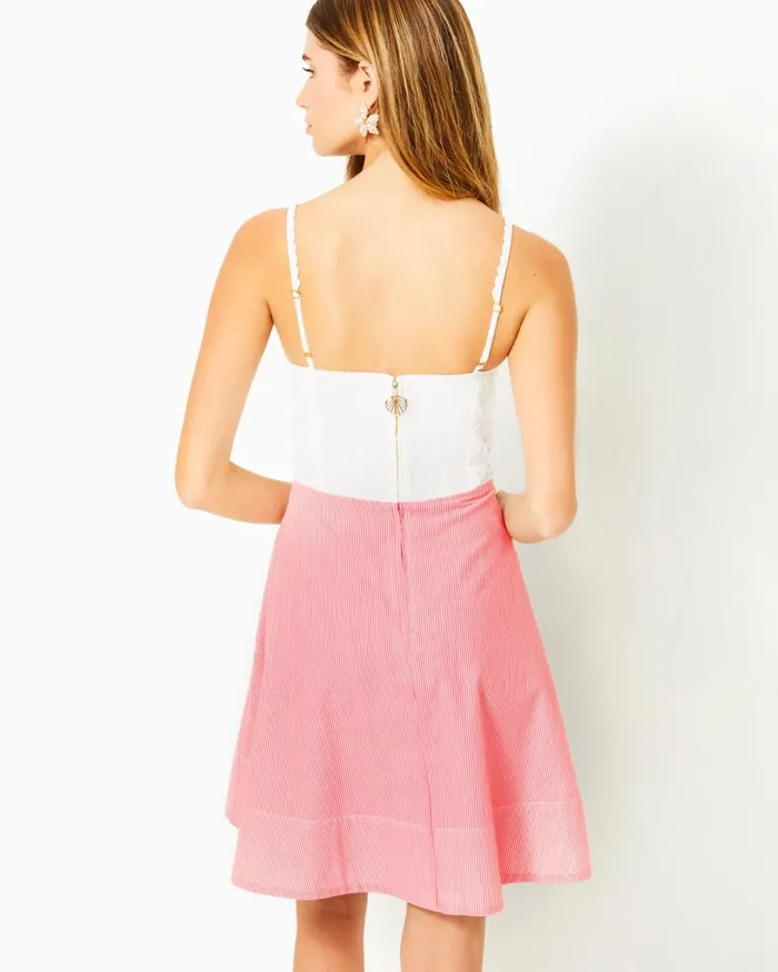 Women Lilly Pulitzer Dresses Faye Lace Ruffle Dress Roxie Pink Scalloped Shell Lace Women Lilly Pulitzer Dresses Faye Lace Ruffle Dress Roxie Pink Scalloped Shell Lace