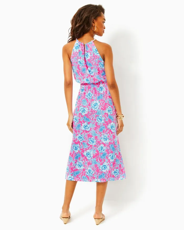 Women Lilly Pulitzer Dresses Hadly Smocked Maxi Dress True Navy Poly Crepe Swirl Clip Women Lilly Pulitzer Dresses Hadly Smocked Maxi Dress True Navy Poly Crepe Swirl Clip