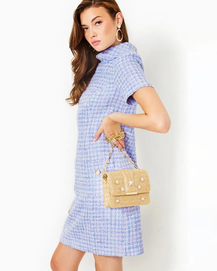 Women Lilly Pulitzer Dresses Tiessa Boucle Shift Dress Lark Lilac Swirl Boucle Women Lilly Pulitzer Dresses Tiessa Boucle Shift Dress Lark Lilac Swirl Boucle